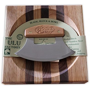 Ulu Factory Ulu Bowl set Birch Handle AK Cutlery