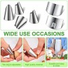 10 Pieces Stainless Steel Finger Guard Separator Finger Protector Silicone Thumb Knife Adjustable Vegetable Picker Thumb Guard Peeler Gardening Tools for Trimming Garden Vegetable Avoiding Hurting