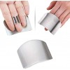 [2 Pack] Hamnor Stainless Steel Finger Protectors for Cutting Protector Kitchen Tool Guard Finger Protectors Avoid Hurting When Slicing and Chopping in Kitchens