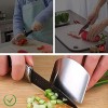 [2 Pack] Hamnor Stainless Steel Finger Protectors for Cutting Protector Kitchen Tool Guard Finger Protectors Avoid Hurting When Slicing and Chopping in Kitchens