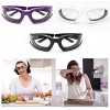 3 Pieces Onion Goggles Glasses Anti-Fog No-Tears Kitchen Onion Glasses with Inside Sponge Kitchen Gadget for Chopping Onion Cooking Grilling Dust-proof Eye Protector for Women Men Cleaning Kitchen
