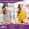 4 Pieces Onion Goggles Glasses Anti-Fog No-Tears Kitchen Onion Glasses with Inside Sponge Onion Cutting Goggles for Women Men Cooking Tearless Dust-proof BBQ Grilling