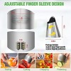 8 Pack Finger Guards for Cutting Adjustable Stainless Steel Fingers Protectors Cots for Vegetables Fruits Nuts Kitchen Knife Accessories Chef Slicing Peeling Dicing Chopping Tools Avoid Hurting