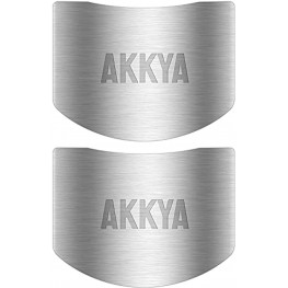 Akkya Finger Guards for Cutting Stainless Steel Finger Protector Kitchen Tool Chef Knife Cutting Finger Guard Knife for Food Chopping Cutting Avoid Hurting 2 Pack