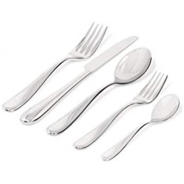 Alessi"Nuovo Milano" 5-Piece Cutlery Set Includes Table Knife Monoblock