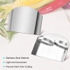 BeeSpring 2 Pcs Finger Guard for Cutting Stainless Steel Knife Cutting Protector Kitchen Tool Upgraded Double Finger Protectors Avoid Hurting When Slicing and Chopping