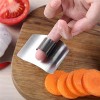 Boilenc Stainless Steel Finger Guards for Cutting Knife Cutting Protector Kitchen Tool Guard Finger Protector Avoid Hurting When Slicing and Chopping 3 Pack