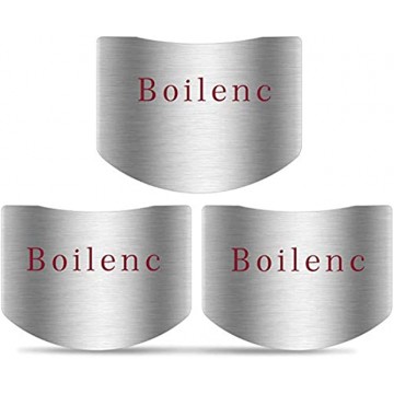 Boilenc Stainless Steel Finger Guards for Cutting Knife Cutting Protector Kitchen Tool Guard Finger Protector Avoid Hurting When Slicing and Chopping 3 Pack