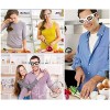 Cut Onion Goggles & Glasses Storage Bag & Ear Hooks Set BBQ Cooking Eye Protection. Tear Free Anti-Fog Dustproof Sandproof Anti Pollen; Kitchen Safety Tool for Outdoor Cycling Gift. H