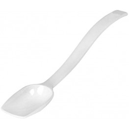 Excellante 10" Buffet Spoon Solid Polycarbonate 3 4 oz White Color12Piece,