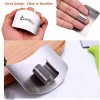 Finger Guards for Cutting Vegetables- Temfanic Finger Guard Kitchen Tool Finger Protector 304 Stainless Steel Knife Cutting Protector