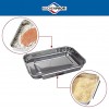 Küchenprofi Stainless Steel Breading Set No Mess Linking Overlapping Breading Trays Set of 3