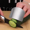 Promifun Stainless Steel Finger Guard Kitchen Finger Protector 4 Pcs of Knife Guard For Dicing and Slicing in Kitchens
