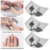 QLOUNI 6Pcs Finger Guard For Cutting Kitchen Tool Finger Guard Stainless Steel Finger Protector Avoid Hurting For Dicing and Slicing in Kitchens 2 Styles