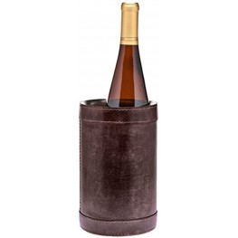 Ricci Argentieri Leather Wine Chiller Brown