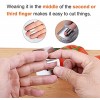 SLXDEX 4 Pcs Stainless Steel Finger Guard Cutting Knife Cutting Protector Cutting aid Kitchen Tool Kitchen Finger Hand Guard Avoid Knife Hurting Slicing Chopping