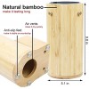 Bamboo Knife Block without Knives,Universal Kitchen Knife Holder Storage Organizer with Scissors Slot