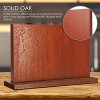 Magnetic Knife Block-GRELUMI Multifunctional Storage Knife Holder for Kitchen with Double Sided Strong Magnets Knife Strip-OAK Magnetic Knife Stand for Knife Storage