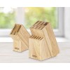Tescoma universal wooden knife block without knives 13 Knives and scissors sharpening steel