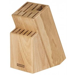 Tescoma universal wooden knife block without knives 13 Knives and scissors sharpening steel