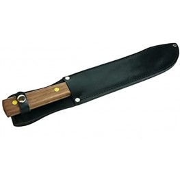 10” Knife Sheath Made to Fit 10-Inch Old Hickory Butcher Knives OKC – Leather with Belt Loop in Color Black 10 Inch