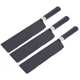 3 Pack Chef Knife Straight Sheath 8.6x1.2 Durable BPA-Free Knife Sleeve Cover Black Abrasion Resistant Universal Knife Edge Guards Plastic Chef Knife Covers