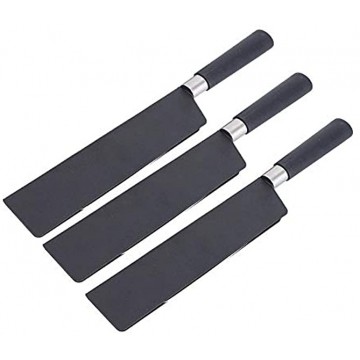 3 Pack Chef Knife Straight Sheath 8.6x1.2 Durable BPA-Free Knife Sleeve Cover Black Abrasion Resistant Universal Knife Edge Guards Plastic Chef Knife Covers