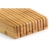 Bellemain 100% Pure Bamboo in Drawer Knife Block Knife Organizer
