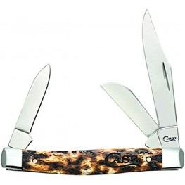 CASE XX WR Pocket Knife Small Texas Toothpick Natural Bone Toasted Color Wash Item #67915 610096 SS Length Closed: 3 Inches
