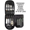 Chef Knife Bag 19 Slots Holds 15 Knives PLUS 4 Zipper Compartments for Cooking Tools Tablets and More Lightweight Backpack for Chefs and Culinary School Students Bag Only