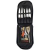 Chef Knife Bag 19 Slots Holds 15 Knives PLUS 4 Zipper Compartments for Cooking Tools Tablets and More Lightweight Backpack for Chefs and Culinary School Students Bag Only