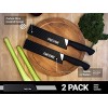Chef Sac Knife Edge Guards | Universal Knife Cover & Professional Knife Protector | Durable BPA-Free ABS Plastic Knife Guards | Gentle Non-Scratch Felt Lining Chef Knife Sheath 2-Pack 8.5