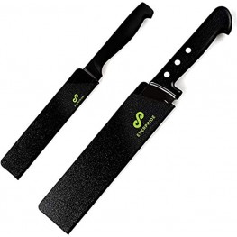 EVERPRIDE 6 Inch & 8 Inch Chef Knife Guard Set 2-Piece Set Universal Blade Edge Cover Sheaths for Chef and Kitchen Knives – Durable BPA-Free Felt Lined Sturdy ABS Plastic – Knives Not Included