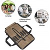 Fushida Chef's Knife Bag Prefessional Knife Roll Case with 7 Slots Multi-Purpose Knife Roll Bag Universal Essentials for Home Kitchen or Travel Best Gift for Chefs