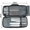 Padded Chef Knife Bag 16 Pockets Large Knife Case Bag Durable Oxford Cloth Culinary Bag Executive Zipped Compartments Chef Knife Carrier Bag for Travelling Working Camping