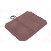 QEES Canvas Chef's Knife Roll Multi-Purpose Canvas Tool Roll Chef Knife Bag Travel Tool Roll Pouch Storage DD31 red Brown