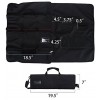 Tosnail Chef Knife Case Roll Bag with 21 Slots & 1 Large Zipper Pocket Easy Carry Handle and Shoulder Strap Black
