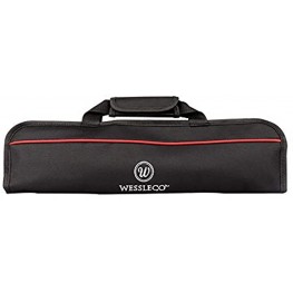 Wessleco Chef Knife Bag5 Slots Knife Case Nylon Kitchen Storage Knife Carrying Pouch Red