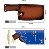 XYJ Knife Sheath for Butcher Kitchen Knife Meat Cleaver Leather Edge Guards for Wide Knife Camping Hunting Chef Knife Case Blade Protectors with Belt Loop Buckle Easy to Carry Out