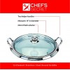 Chef's Secret 5-Ply Stainless-Steel Griddle with See Through Glass Lid