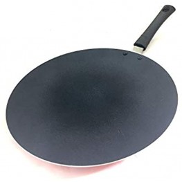 DBY Non-Stick Roti Pan Chapati Tawa Concave Nonstick Tava Griddle Crepe Pan Frying Skillet Pan for Omelette Dosa Paratha Roti Chapati Concave Griddle Tava Aluminum Chapati Pan 275 MM,Multicolor