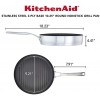 KitchenAid 3-Ply Base Brushed Stainless Steel Nonstick Round Grill Pan Griddle 10.25 Inch