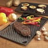 Lodge Pre-Seasoned Cast Iron Reversible Grill Griddle 16.75 Inch Black