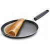 Non-stick Flat Dosa Tava Frying Skillet Pan for Omelettes Tortillas Induction Compatible Indian Dosa Pan Dosa Tawa Frying Pan Pancake Pan Griddle Non-stick Chef Pan 3mm