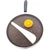 Non-stick Flat Dosa Tava Frying Skillet Pan for Omelettes Tortillas Induction Compatible Indian Dosa Pan Dosa Tawa Frying Pan Pancake Pan Griddle Non-stick Chef Pan 3mm