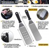 ROMANTICIST 11PC Griddle Accessories Kit with Carrying Bag Restaurant Grade Griddle Spatula Set for Flat Top Grill Hibachi Cooking The Very Best Grill Gift on Birthday Wedding