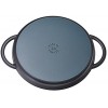 Staub Cast Iron 12-inch Round Double Handle Pure Griddle Matte Black Made in France