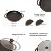 The Whatever Pan XL with Glass Lid | Jean Patrique's griddle pan in a great new larger size | Even more searing sizzling and grilling!
