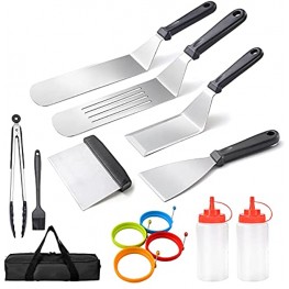 ULEE Griddle Accessories Compatible with Blackstone Premium Flat Top Grill Accessories Perfect Griddle Spatula Set for Outdoor BBQ Teppanyaki and Camping