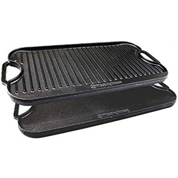 Westinghouse Cast Iron Seasoned Grill and Griddle 20X10-Inch